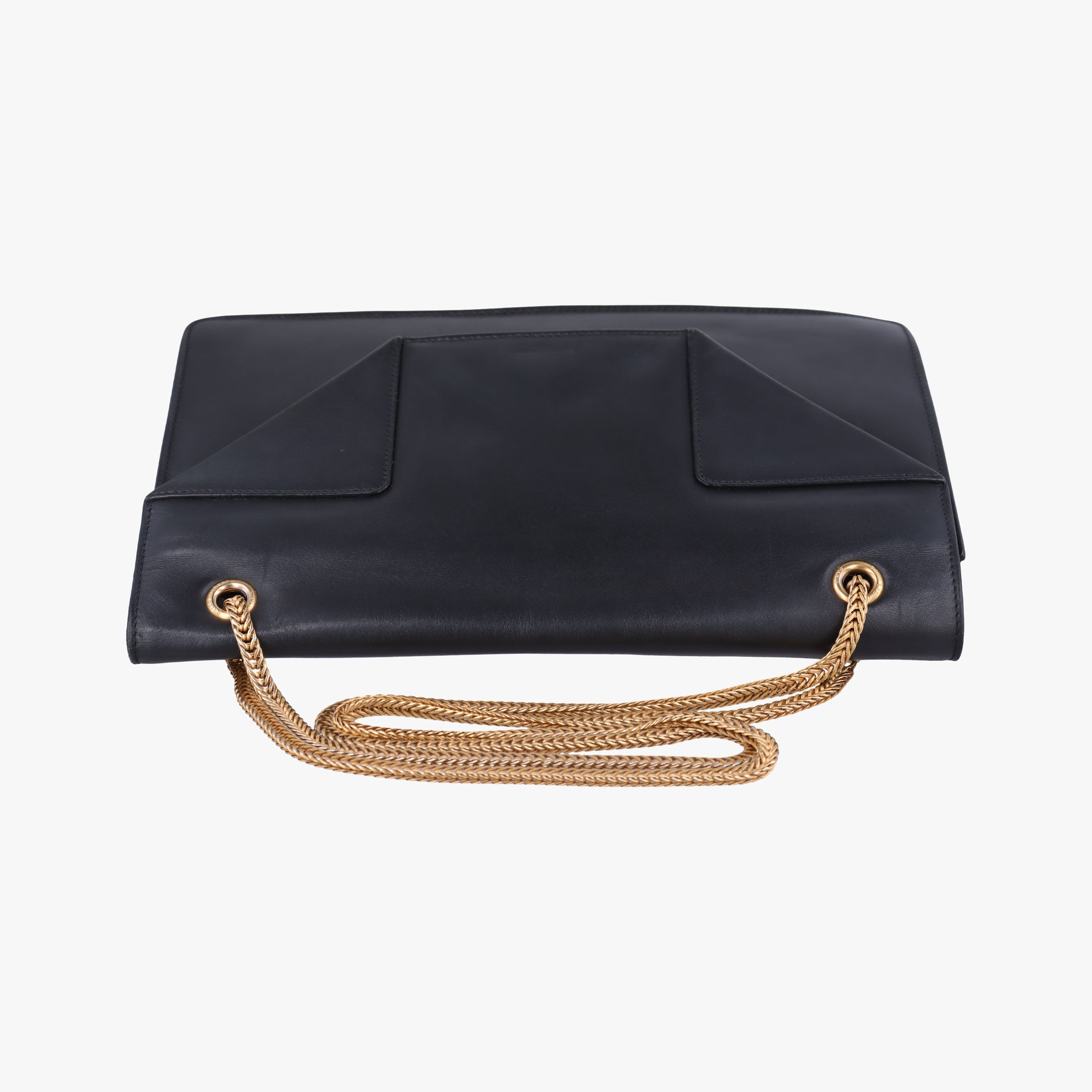 Pre-owned Yves Saint Laurent BETTY Black Leather 314515 shoulderbag | stylenewstar