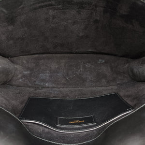 Pre-owned Yves Saint Laurent BETTY Black Leather 314515 shoulderbag | stylenewstar