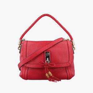 Pre-owned Gucci Bella Red Leather 282301 shoulderbag | stylenewstar