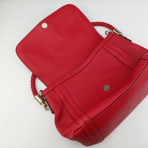 Pre-owned Gucci Bella Red Leather 282301 shoulderbag | stylenewstar