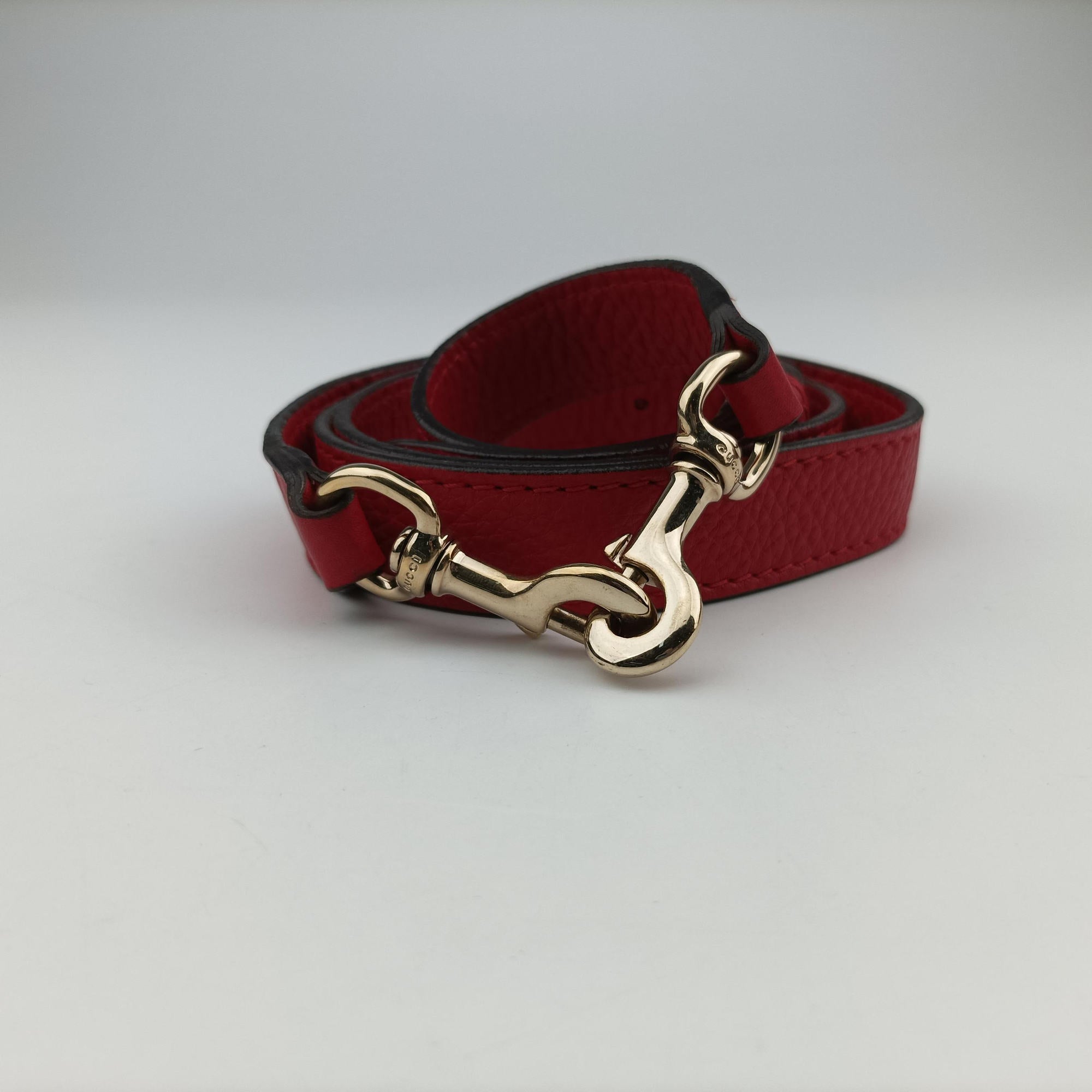 Pre-owned Gucci Bella Red Leather 282301 shoulderbag | stylenewstar