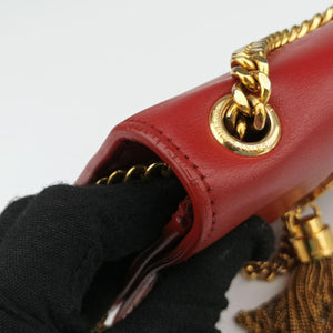 Pre-owned Yves Saint Laurent KATE Red Leather 326076 shoulderbag | stylenewstar