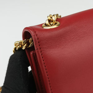 Pre-owned Yves Saint Laurent KATE Red Leather 326076 shoulderbag | stylenewstar
