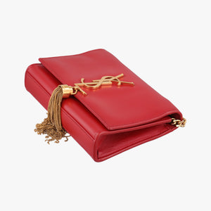 Pre-owned Yves Saint Laurent KATE Red Leather 326076 shoulderbag | stylenewstar