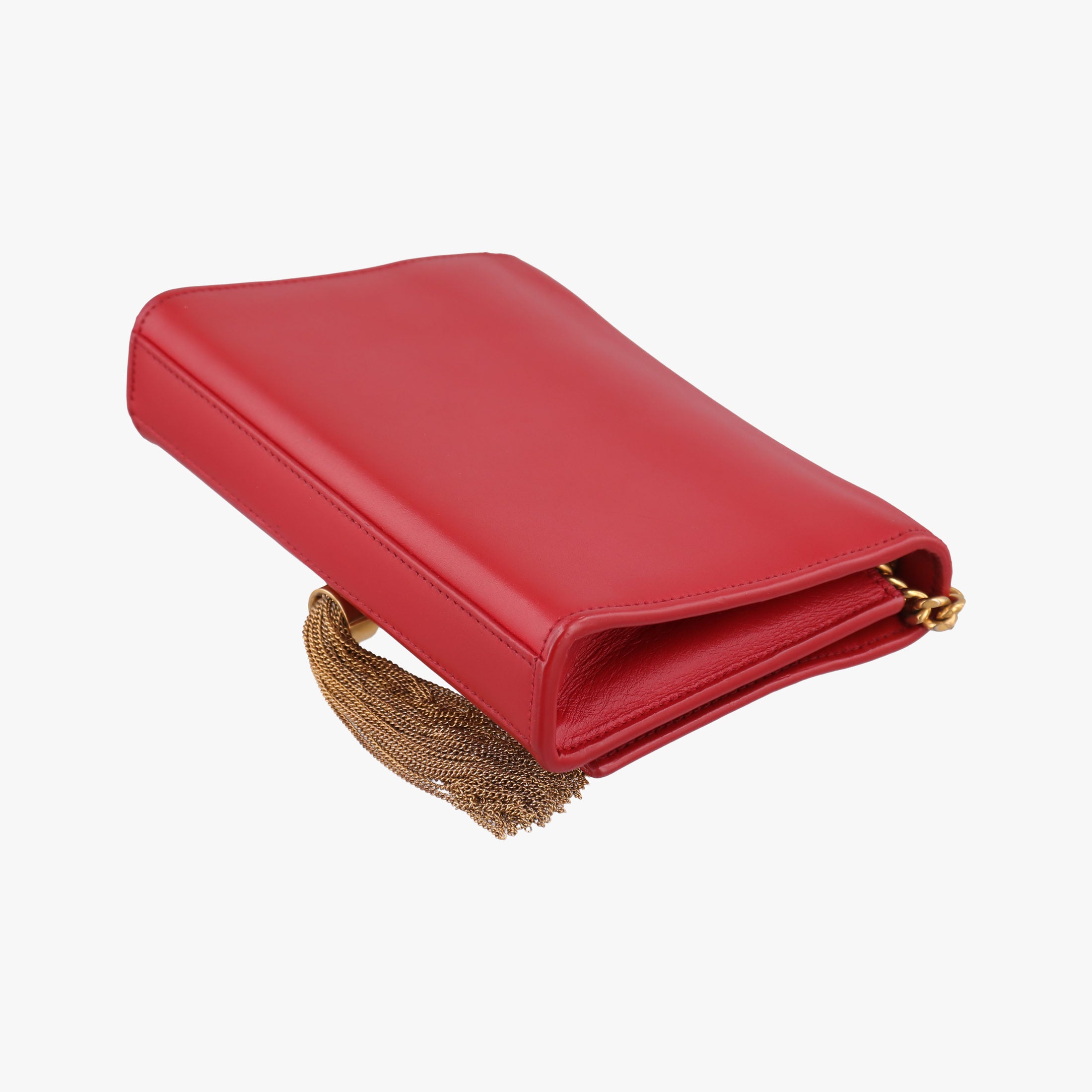 Pre-owned Yves Saint Laurent KATE Red Leather 326076 shoulderbag | stylenewstar