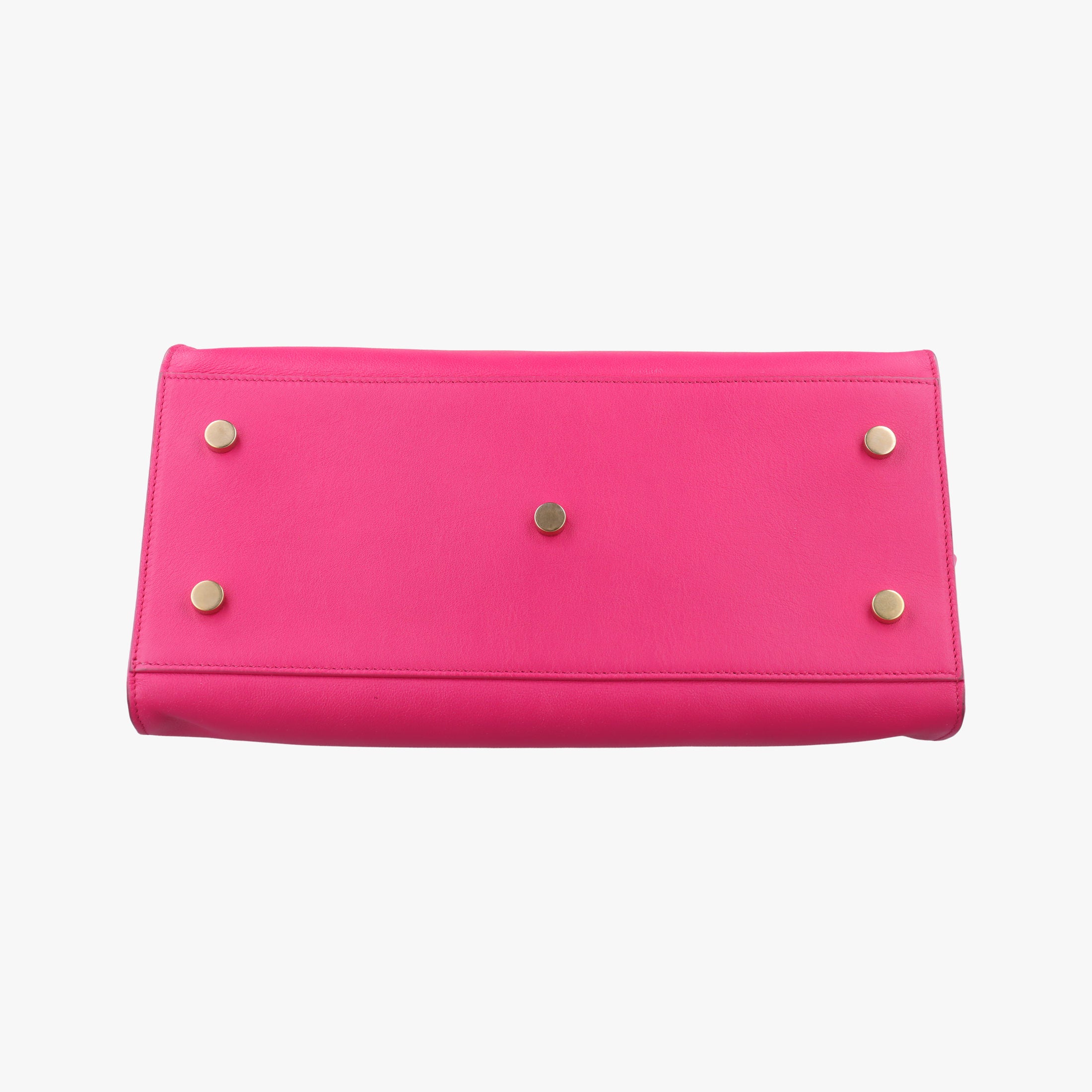 Pre-owned Yves Saint Laurent BABY CABAS Rose Leather 394461 shoulderbag | stylenewstar