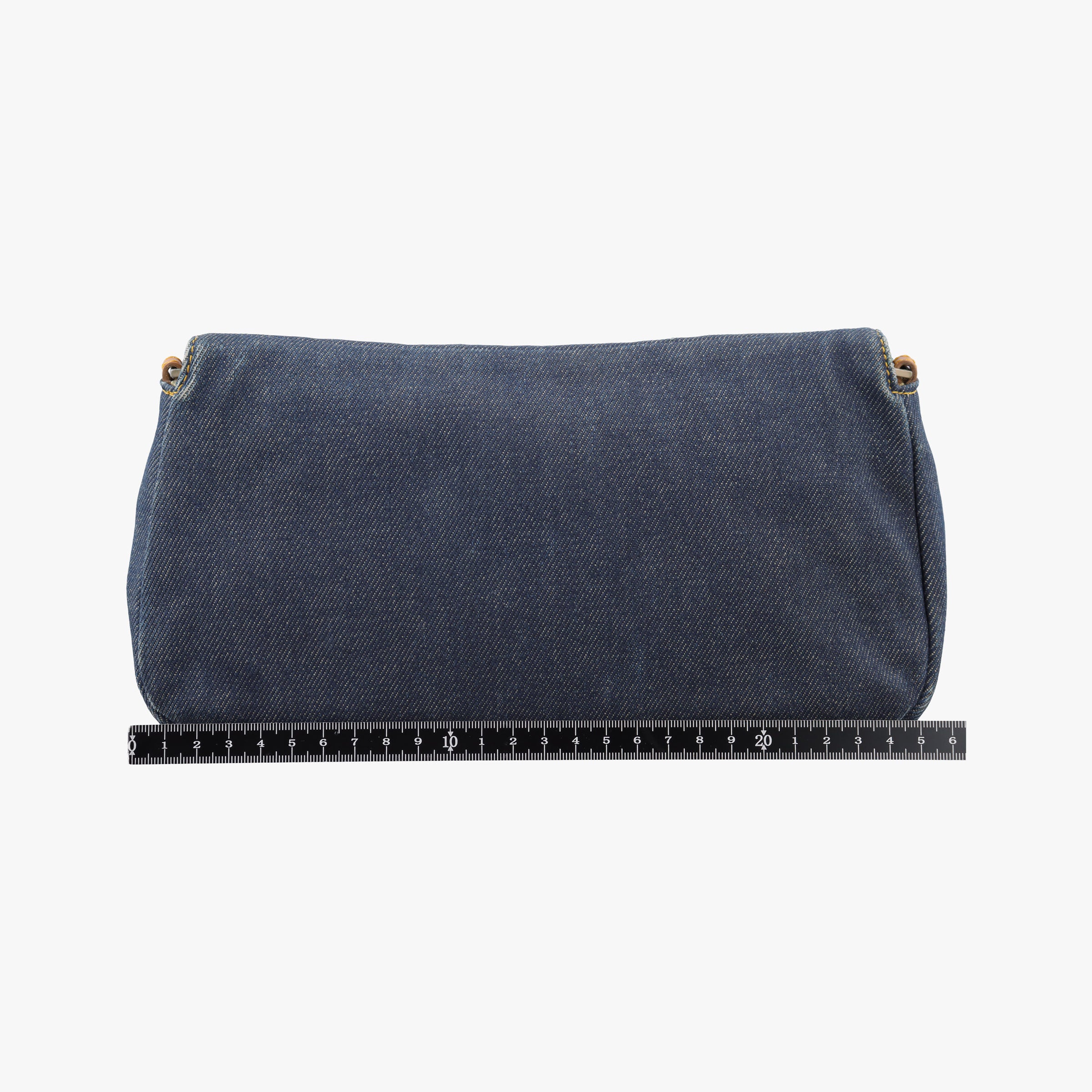 Pre-owned Christian Dior Marispearl Navy denim  shoulderbag | stylenewstar