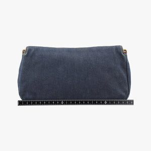 Pre-owned Christian Dior Marispearl Navy denim  shoulderbag | stylenewstar