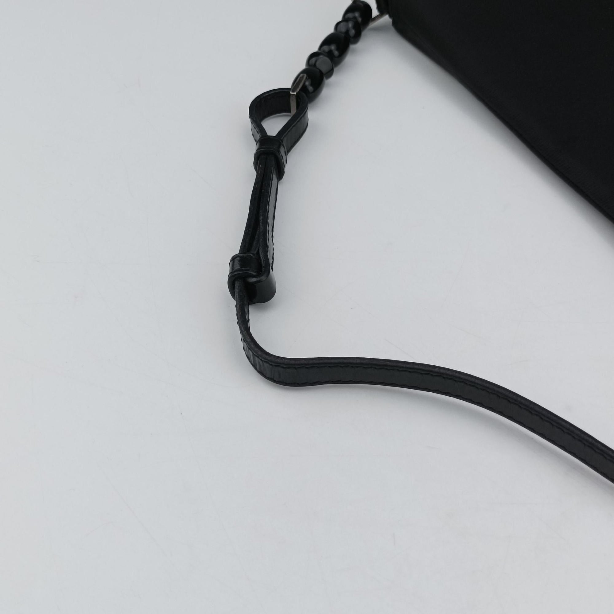 Secondhand Christian Dior Malice pearl Black canvas  shoulderbag | stylenewstar