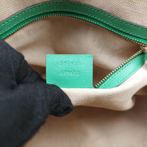 Vintage Gucci Microguccissima Green Leather 309617 shoulderbag | stylenewstar