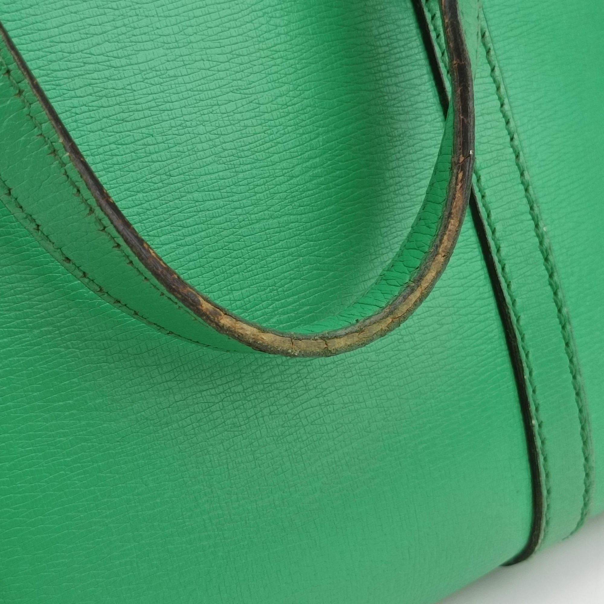 Vintage Gucci Microguccissima Green Leather 309617 shoulderbag | stylenewstar