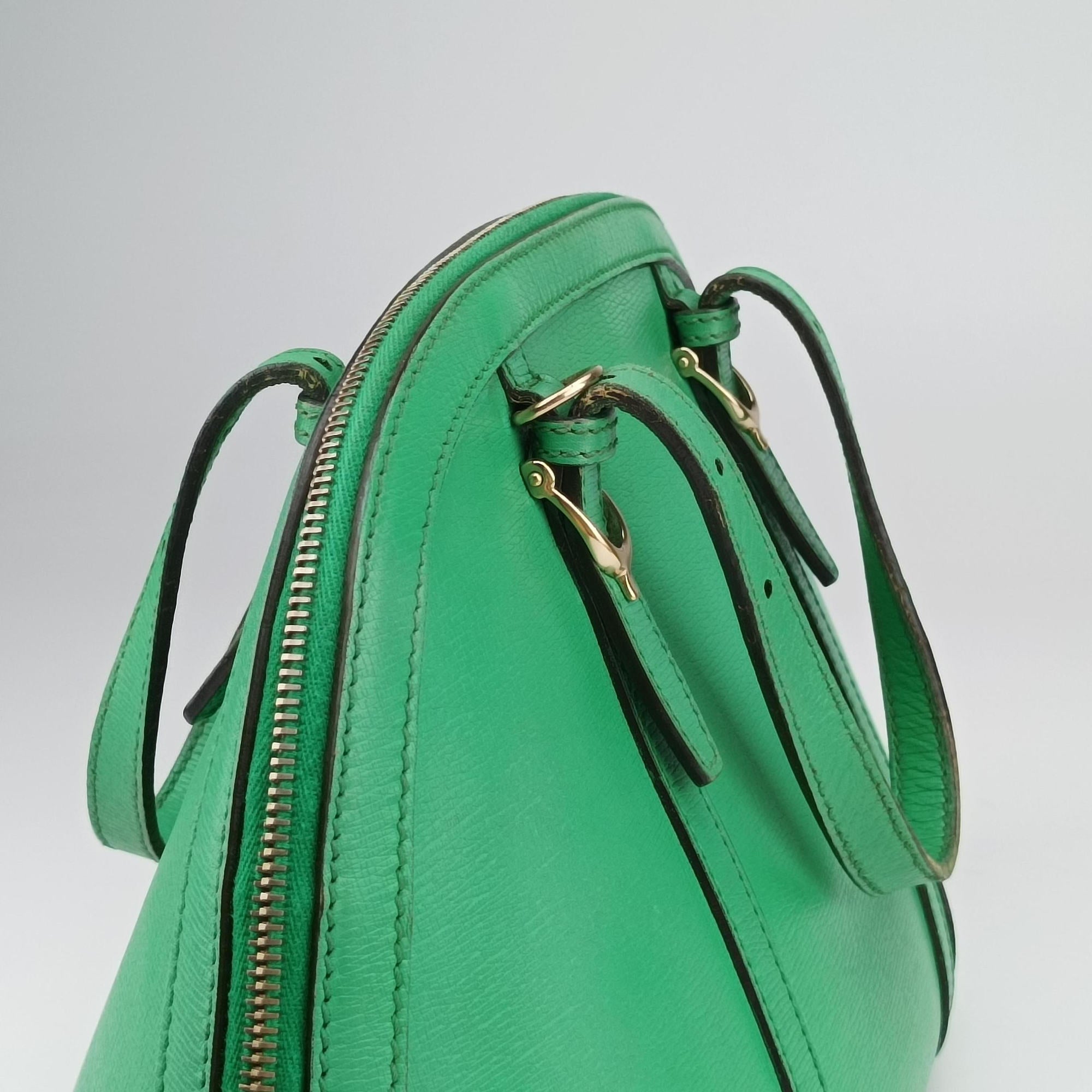 Vintage Gucci Microguccissima Green Leather 309617 shoulderbag | stylenewstar