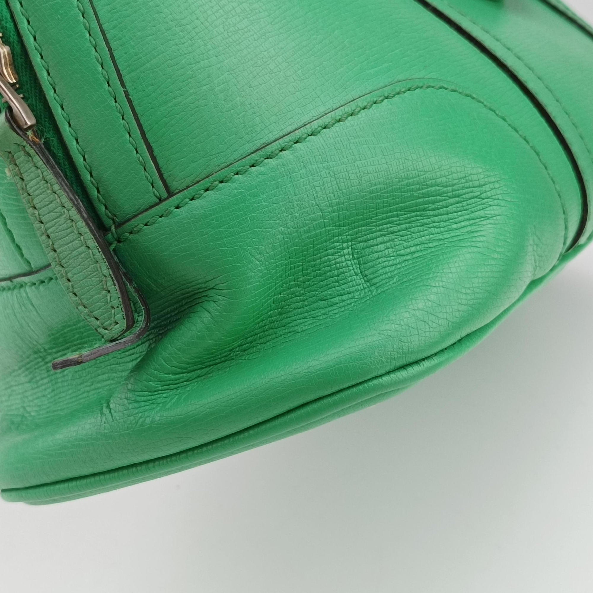 Vintage Gucci Microguccissima Green Leather 309617 shoulderbag | stylenewstar