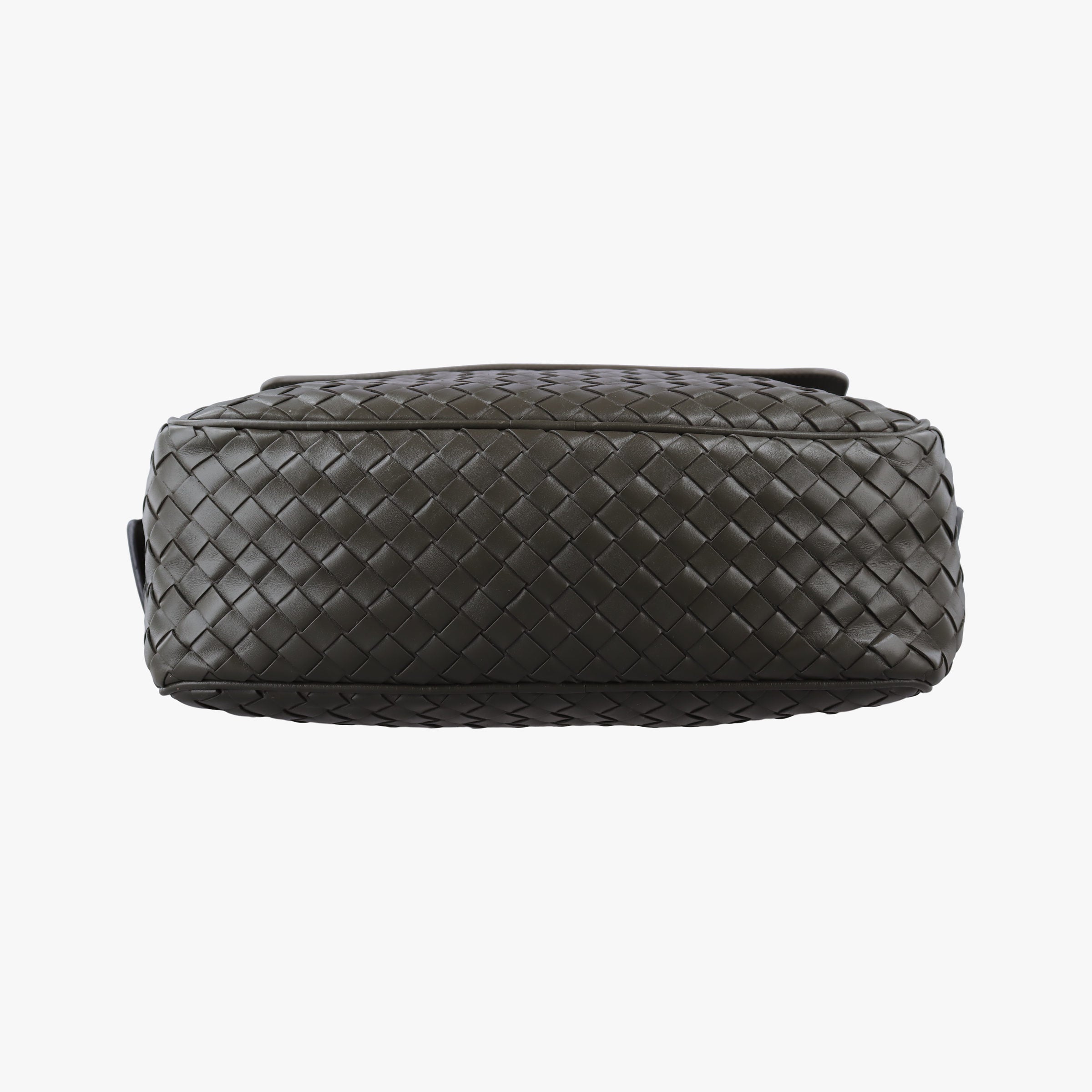 Pre-owned Bottega Veneta Intrecciato Grey lambskin  shoulderbag | stylenewstar