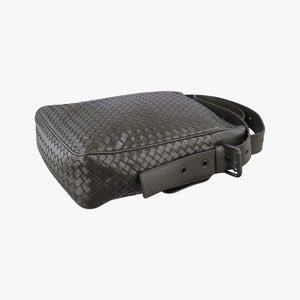 Pre-owned Bottega Veneta Intrecciato Grey lambskin  shoulderbag | stylenewstar