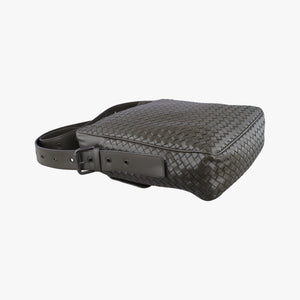 Pre-owned Bottega Veneta Intrecciato Grey lambskin  shoulderbag | stylenewstar