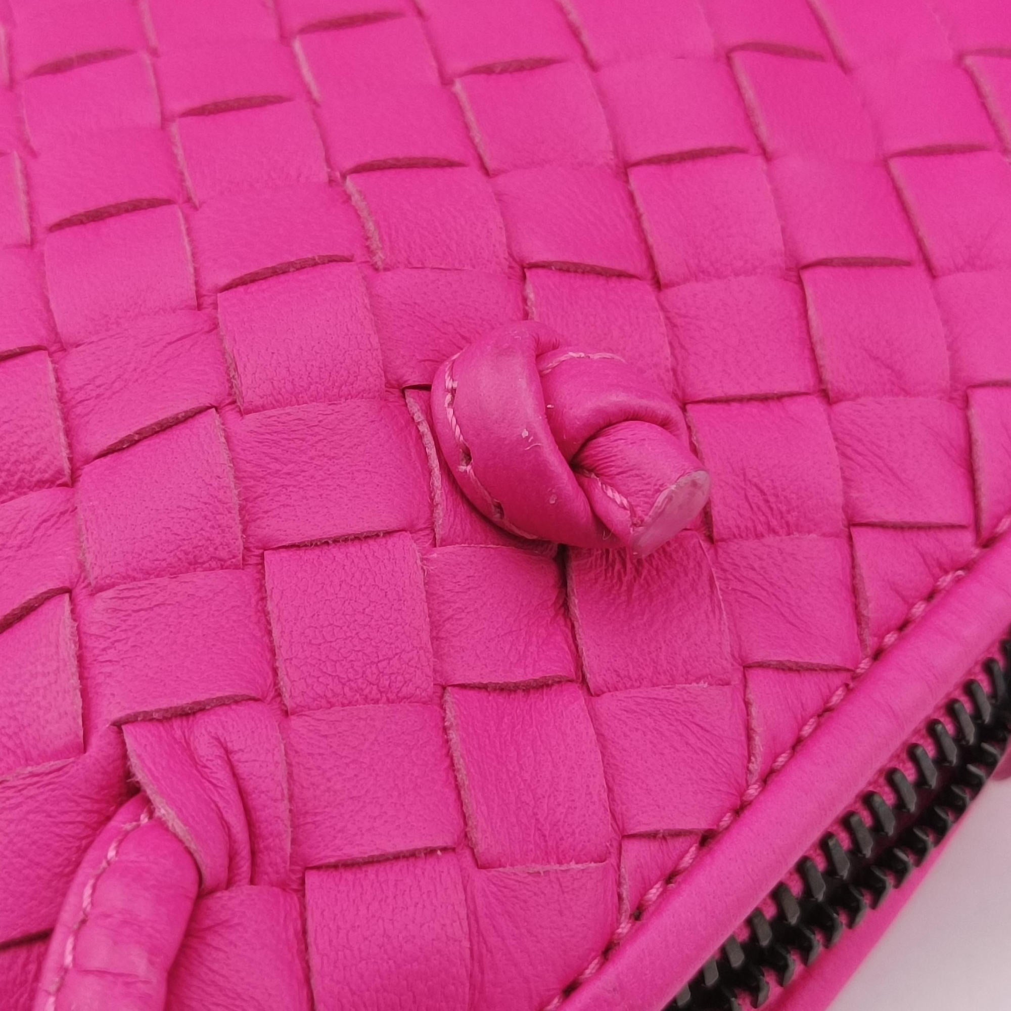 Vintage Bottega Veneta NODINI Intrecciato Rose lambskin  shoulderbag | stylenewstar