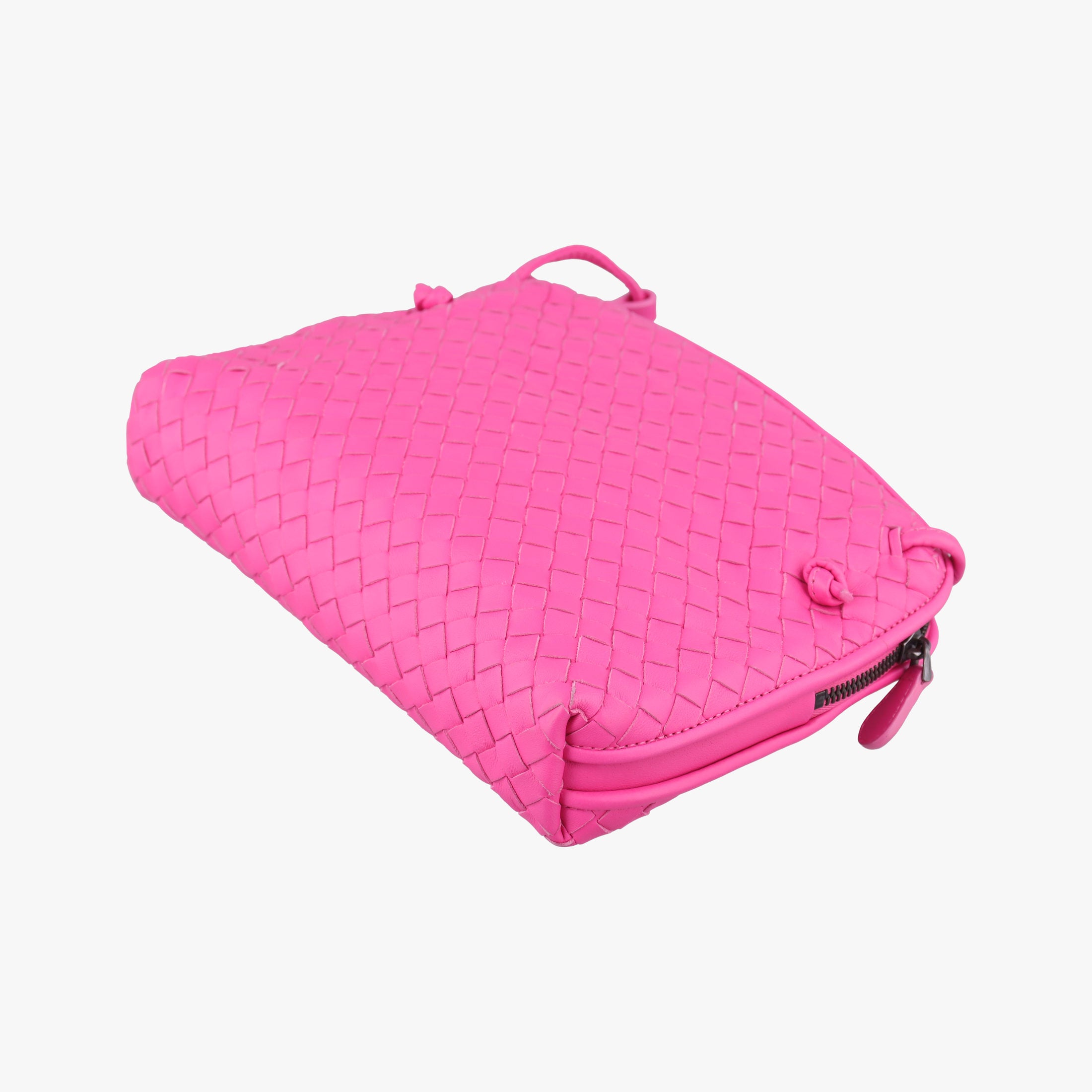 Vintage Bottega Veneta NODINI Intrecciato Rose lambskin  shoulderbag | stylenewstar