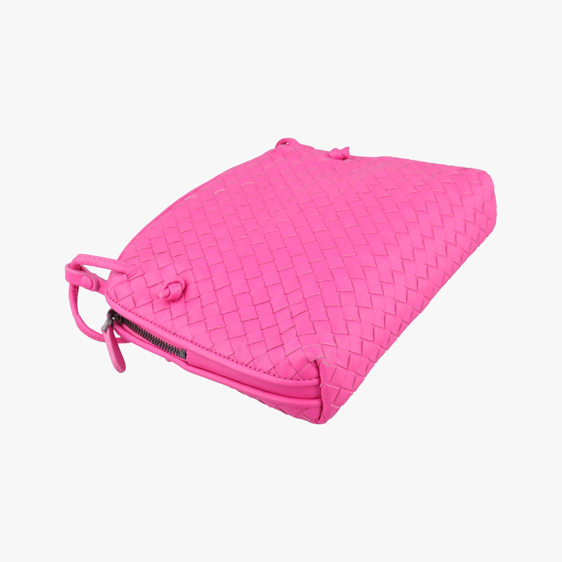 Vintage Bottega Veneta NODINI Intrecciato Rose lambskin  shoulderbag | stylenewstar
