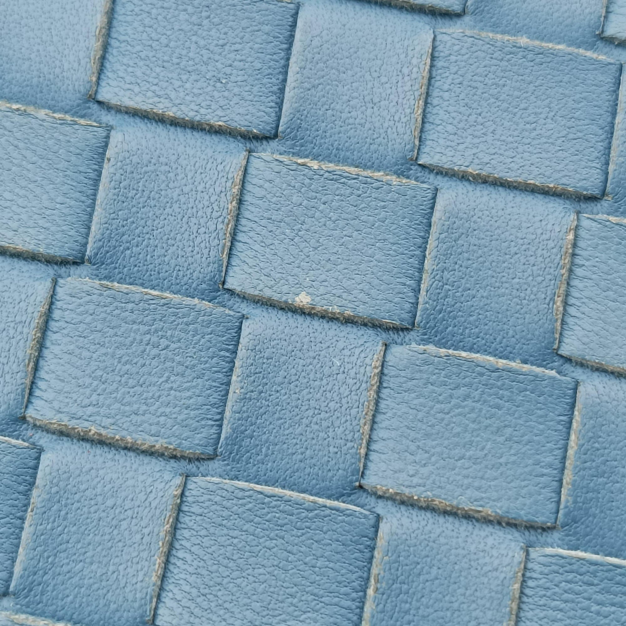 Pre-owned Bottega Veneta Intrecciato Runaway Blue lambskin  shoulderbag | stylenewstar