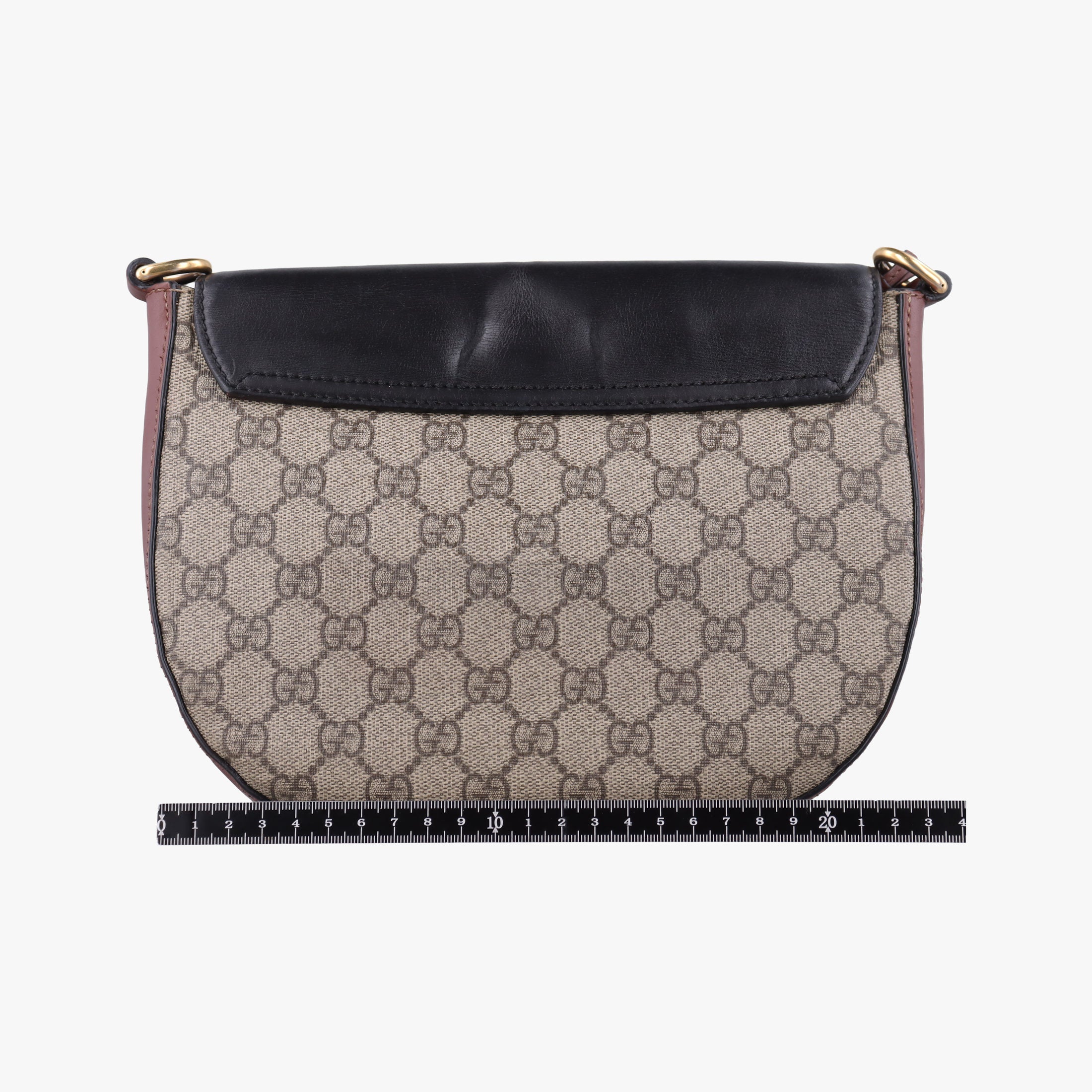 Vintage Gucci Padlock Guccissima Beige×Black PVC coated canvas×Leather 453189 shoulderbag | stylenewstar