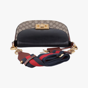 Vintage Gucci Padlock Guccissima Beige×Black PVC coated canvas×Leather 453189 shoulderbag | stylenewstar