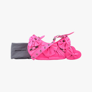 Pre-owned Balenciaga Le Cagole Rose Leather  shoulderbag | stylenewstar