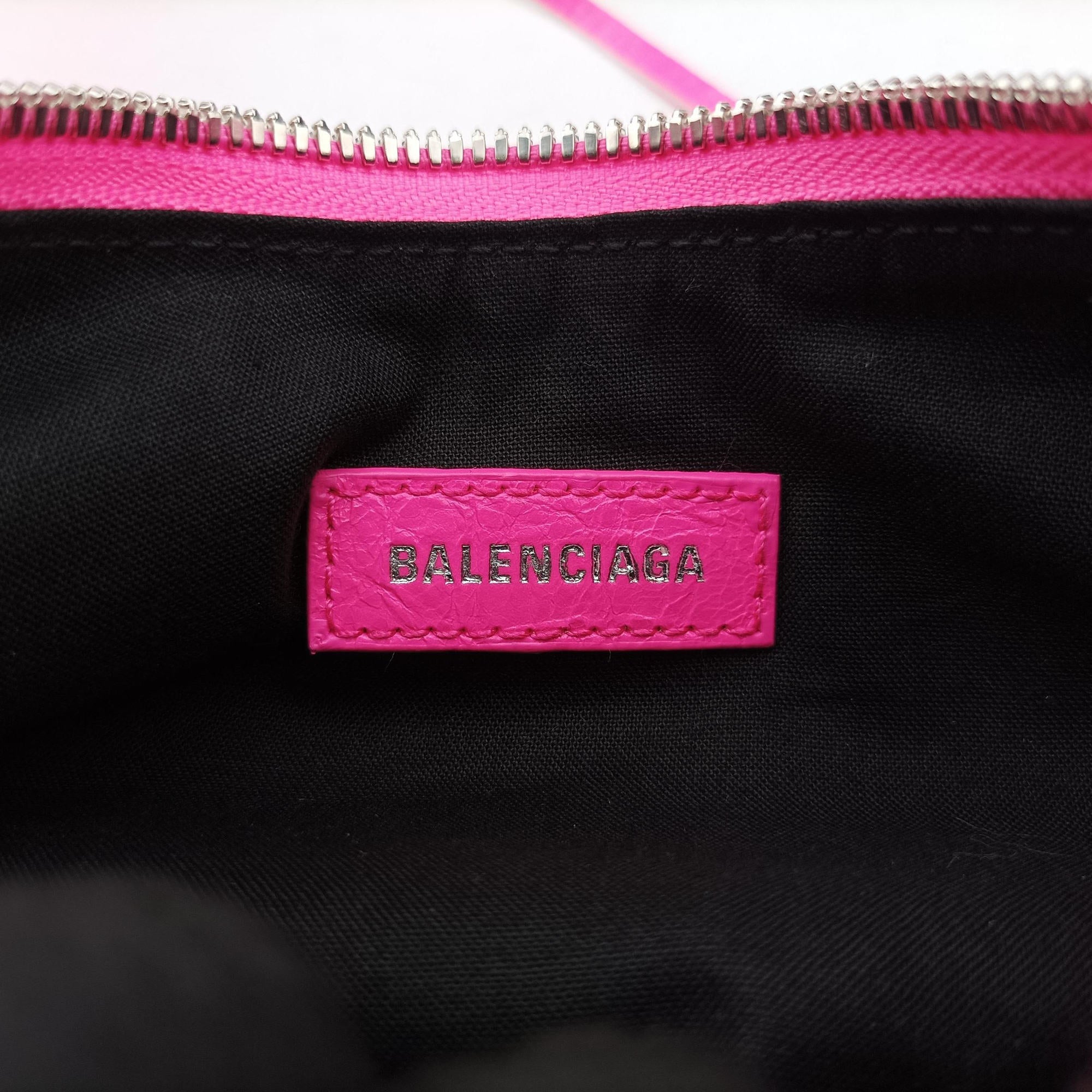 Pre-owned Balenciaga Le Cagole Rose Leather  shoulderbag | stylenewstar