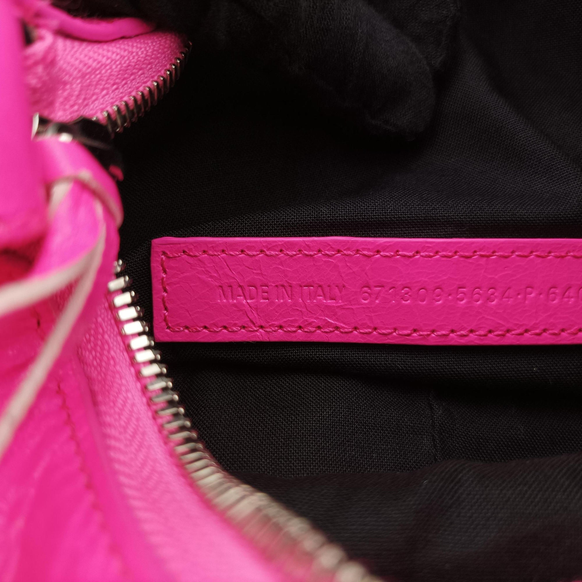 Pre-owned Balenciaga Le Cagole Rose Leather  shoulderbag | stylenewstar