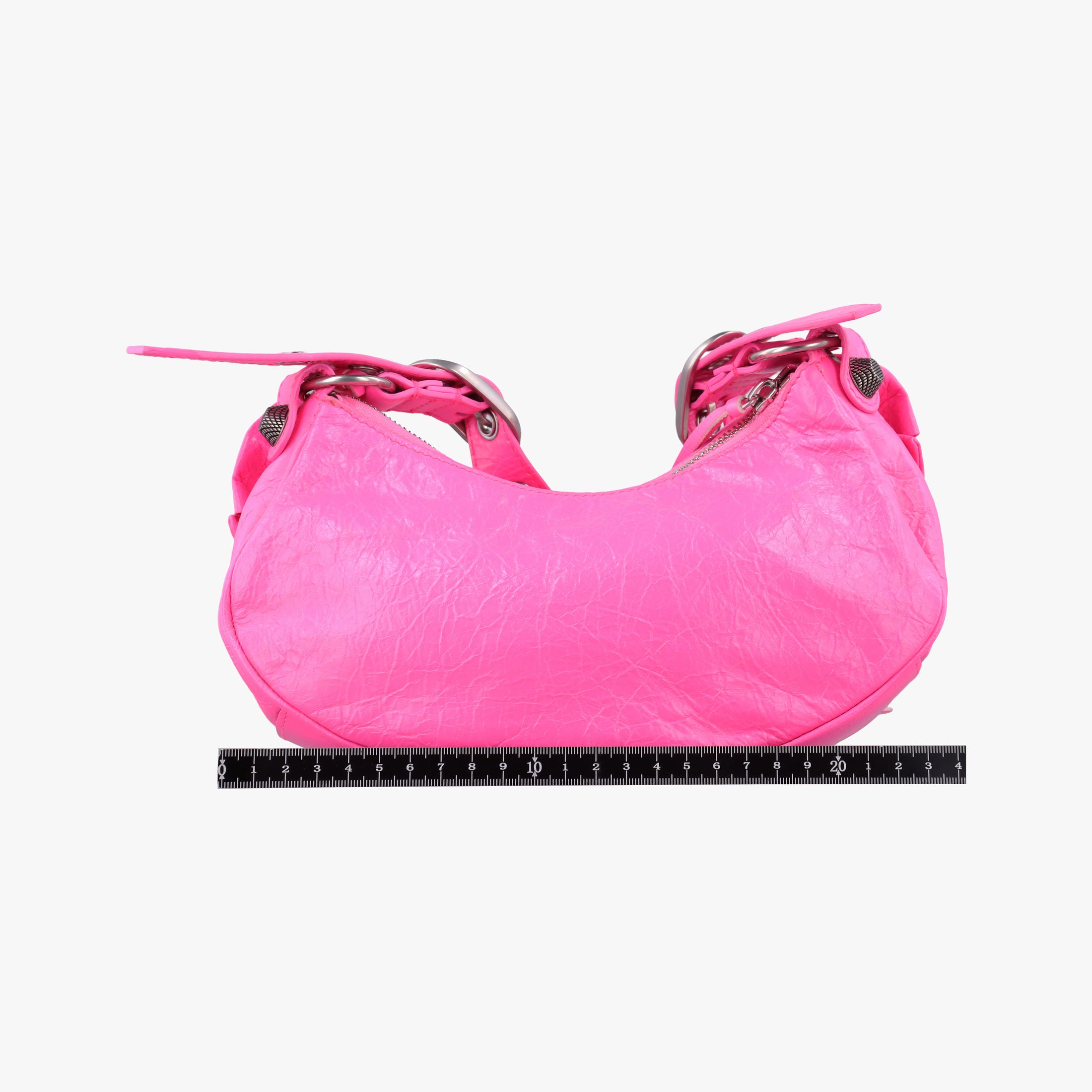 Pre-owned Balenciaga Le Cagole Rose Leather  shoulderbag | stylenewstar