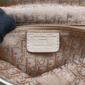 Vintage Christian Dior Gaucho White Leather  shoulderbag | stylenewstar