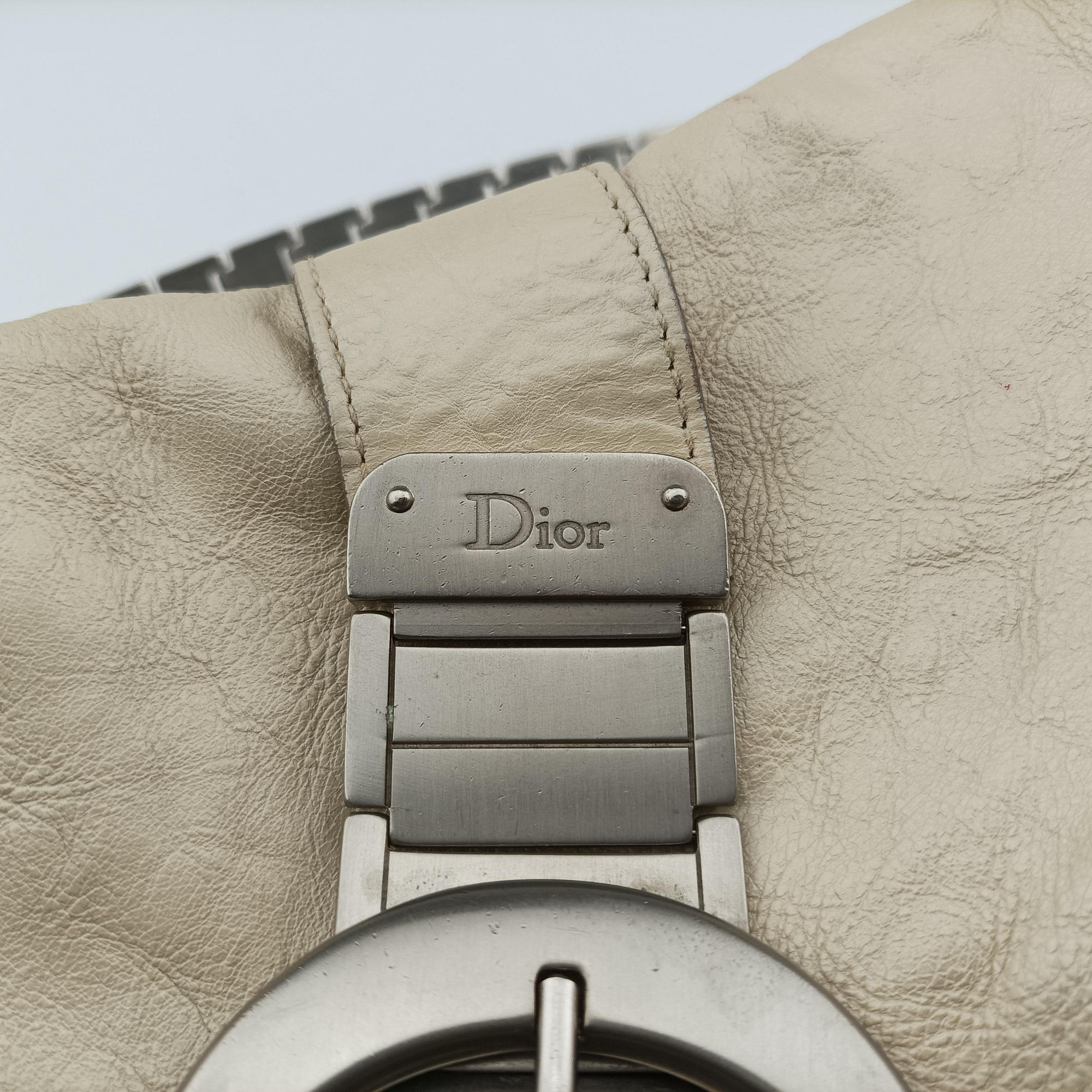 Vintage Christian Dior Gaucho White Leather  shoulderbag | stylenewstar