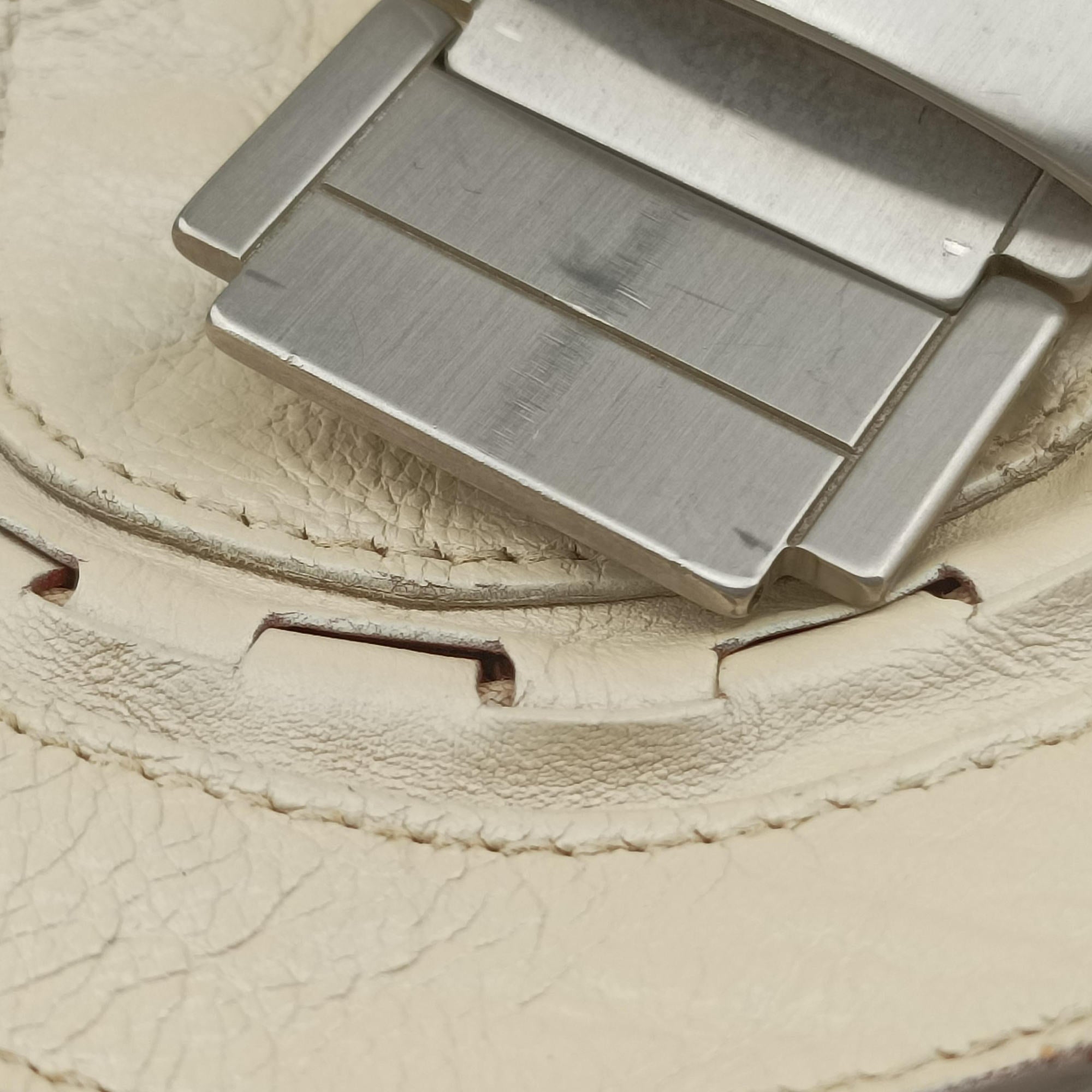 Vintage Christian Dior Gaucho White Leather  shoulderbag | stylenewstar