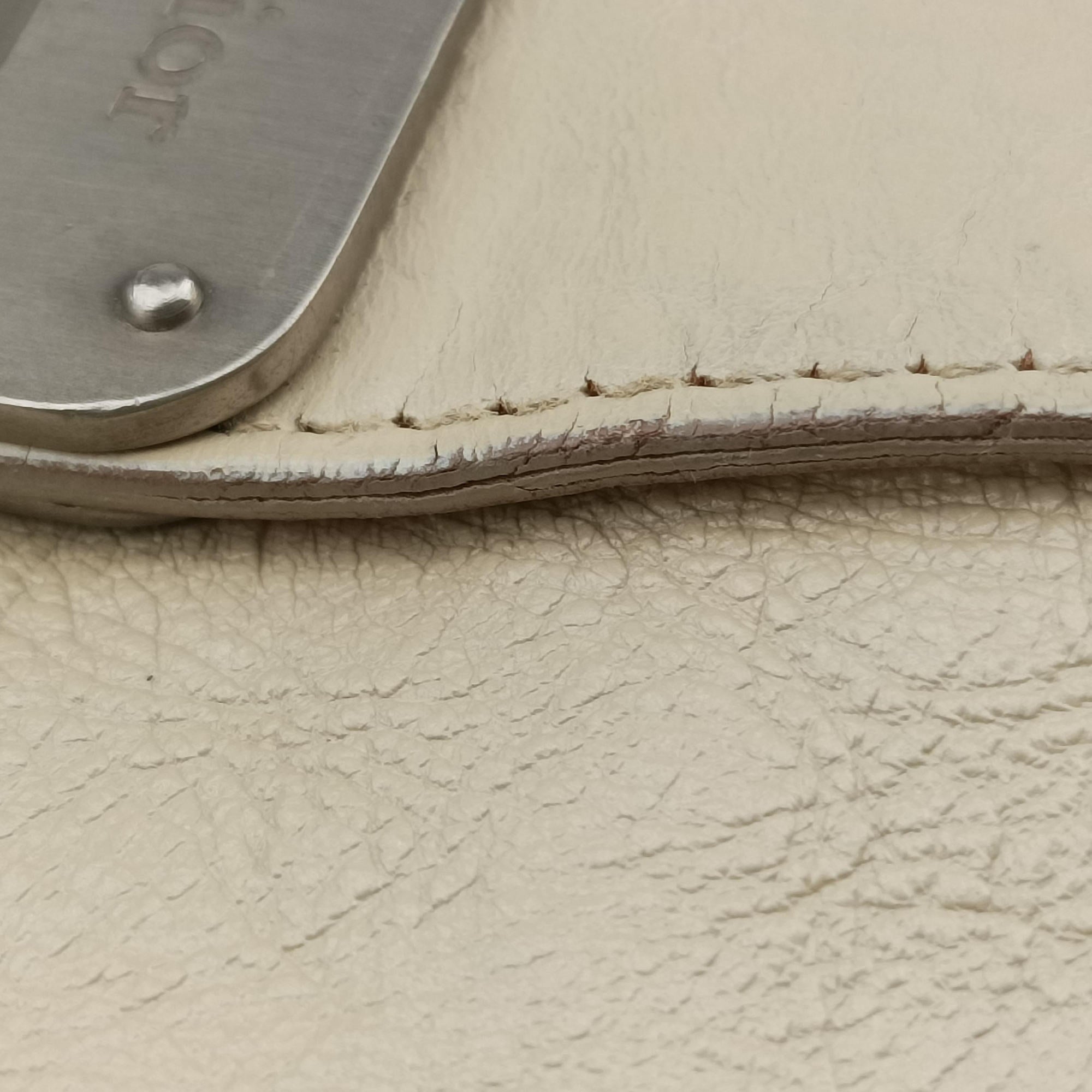 Vintage Christian Dior Gaucho White Leather  shoulderbag | stylenewstar