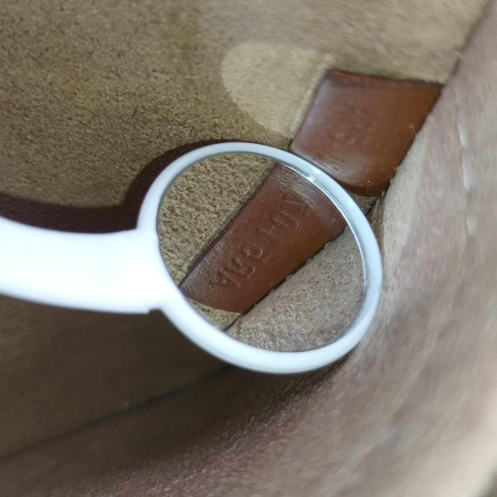 Pre-owned Louis Vuitton MARIGNAN brown×SESAME Monogram Canvas×calf leather M44544 shoulderbag | stylenewstar