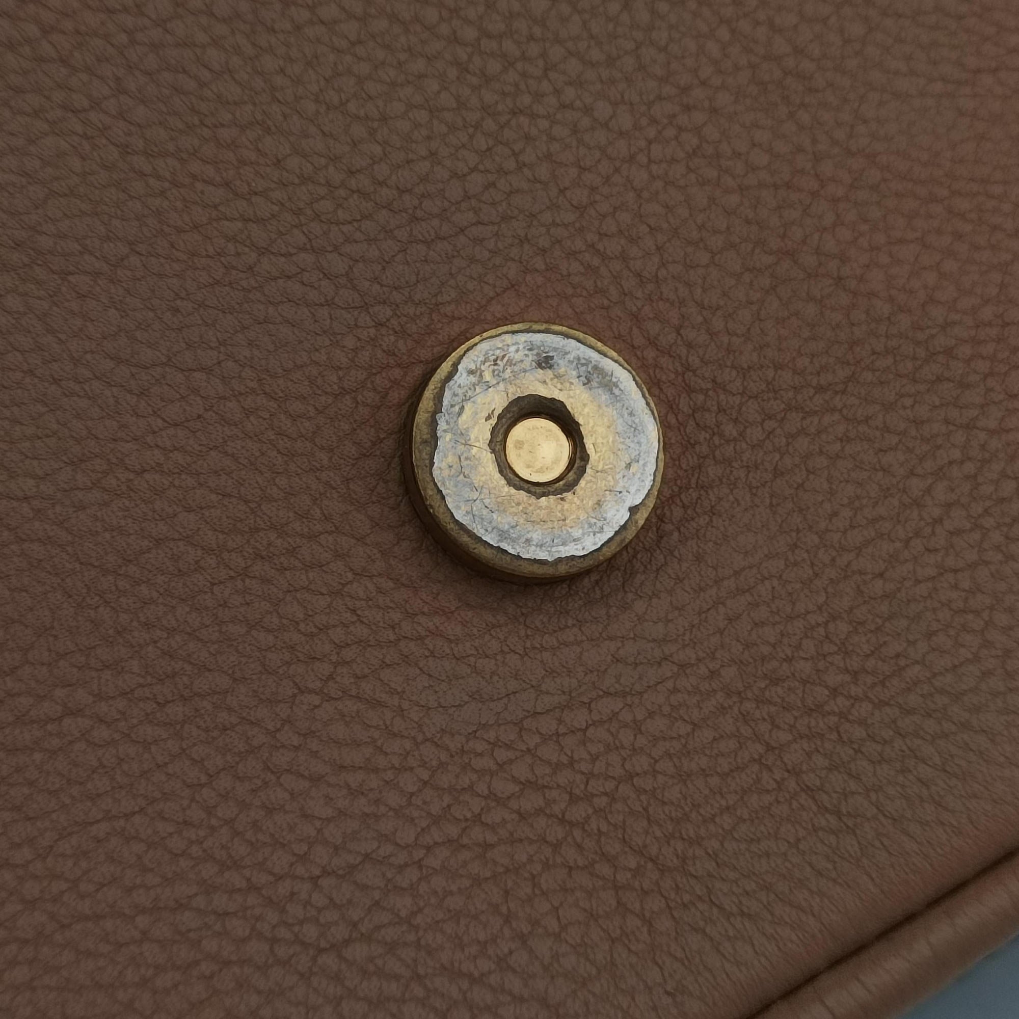 Pre-owned Louis Vuitton MARIGNAN brown×SESAME Monogram Canvas×calf leather M44544 shoulderbag | stylenewstar
