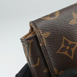 Pre-owned Louis Vuitton MARIGNAN brown×SESAME Monogram Canvas×calf leather M44544 shoulderbag | stylenewstar
