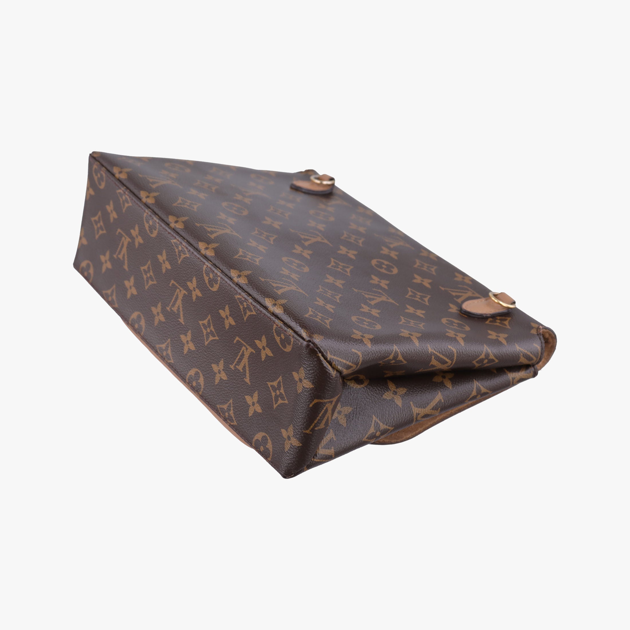 Pre-owned Louis Vuitton MARIGNAN brown×SESAME Monogram Canvas×calf leather M44544 shoulderbag | stylenewstar