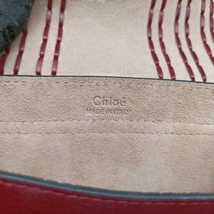 Pre-owned Chloe Hudson Burgundy leather  shoulderbag | stylenewstar