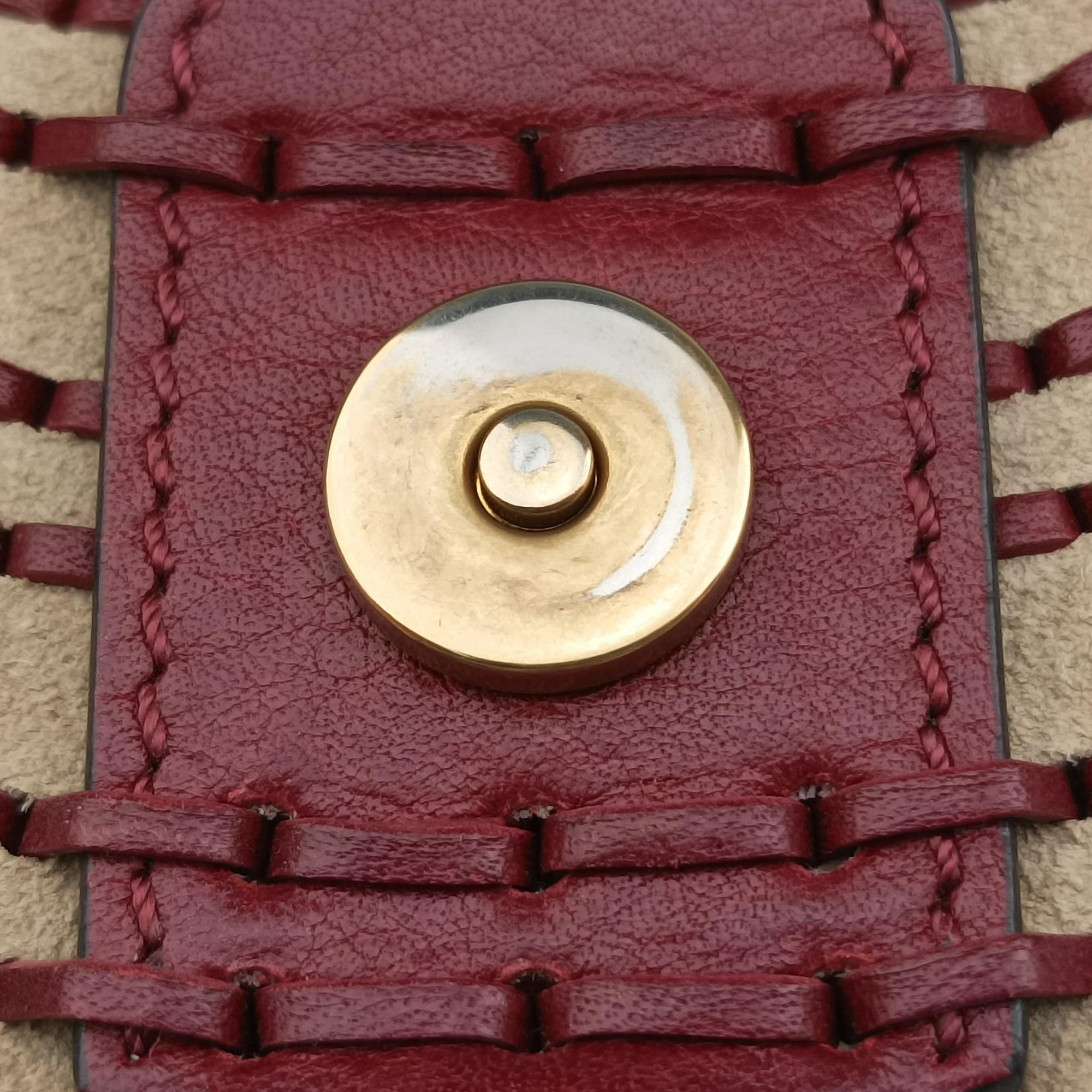 Pre-owned Chloe Hudson Burgundy leather  shoulderbag | stylenewstar