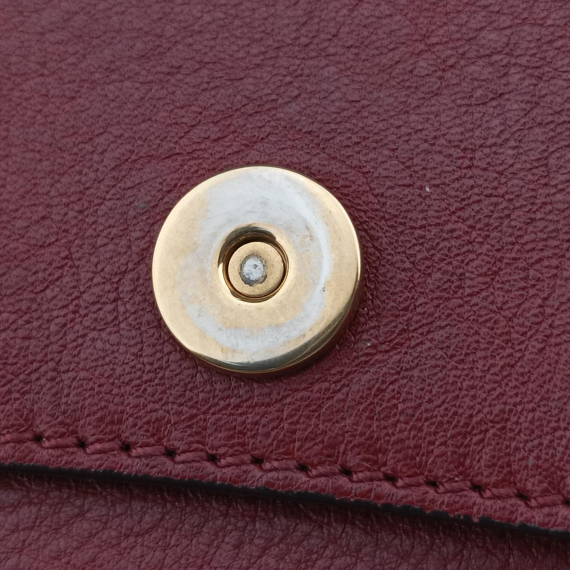 Pre-owned Chloe Hudson Burgundy leather  shoulderbag | stylenewstar