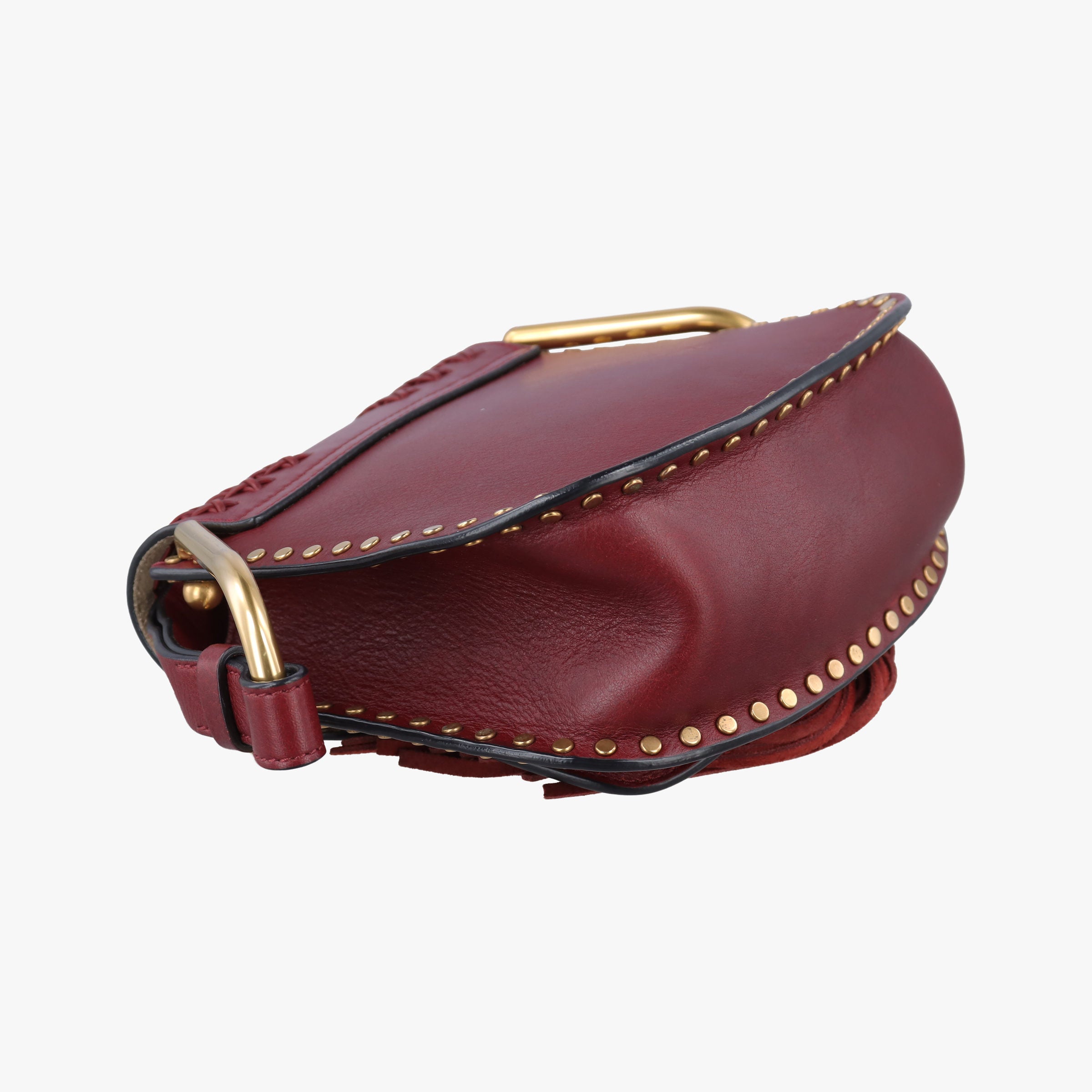 Pre-owned Chloe Hudson Burgundy leather  shoulderbag | stylenewstar
