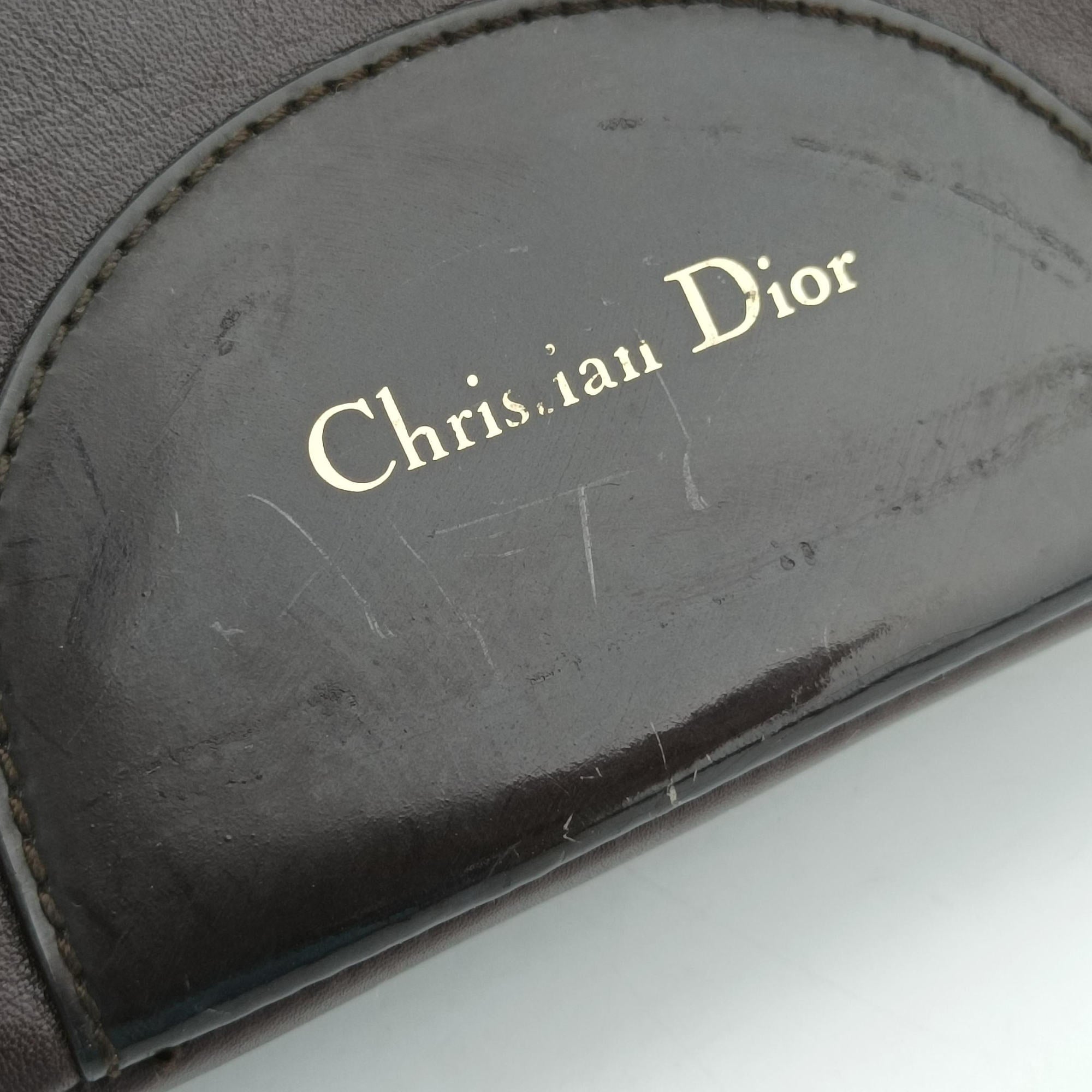 Pre-owned Christian Dior Malice pearl Bordeaux Leather  shoulderbag | stylenewstar