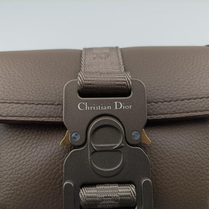 Pre-owned Christian Dior HIT THE ROAD Brown Leather  shoulderbag | stylenewstar