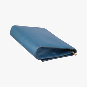 Pre-owned Ferragamo Ginny Vara Blue Leather  shoulderbag | stylenewstar