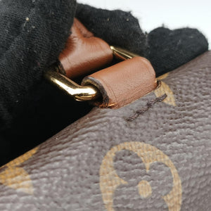Secondhand Louis Vuitton MARIGNAN brown×SESAME Monogram Canvas×calf leather M44259 shoulderbag | stylenewstar