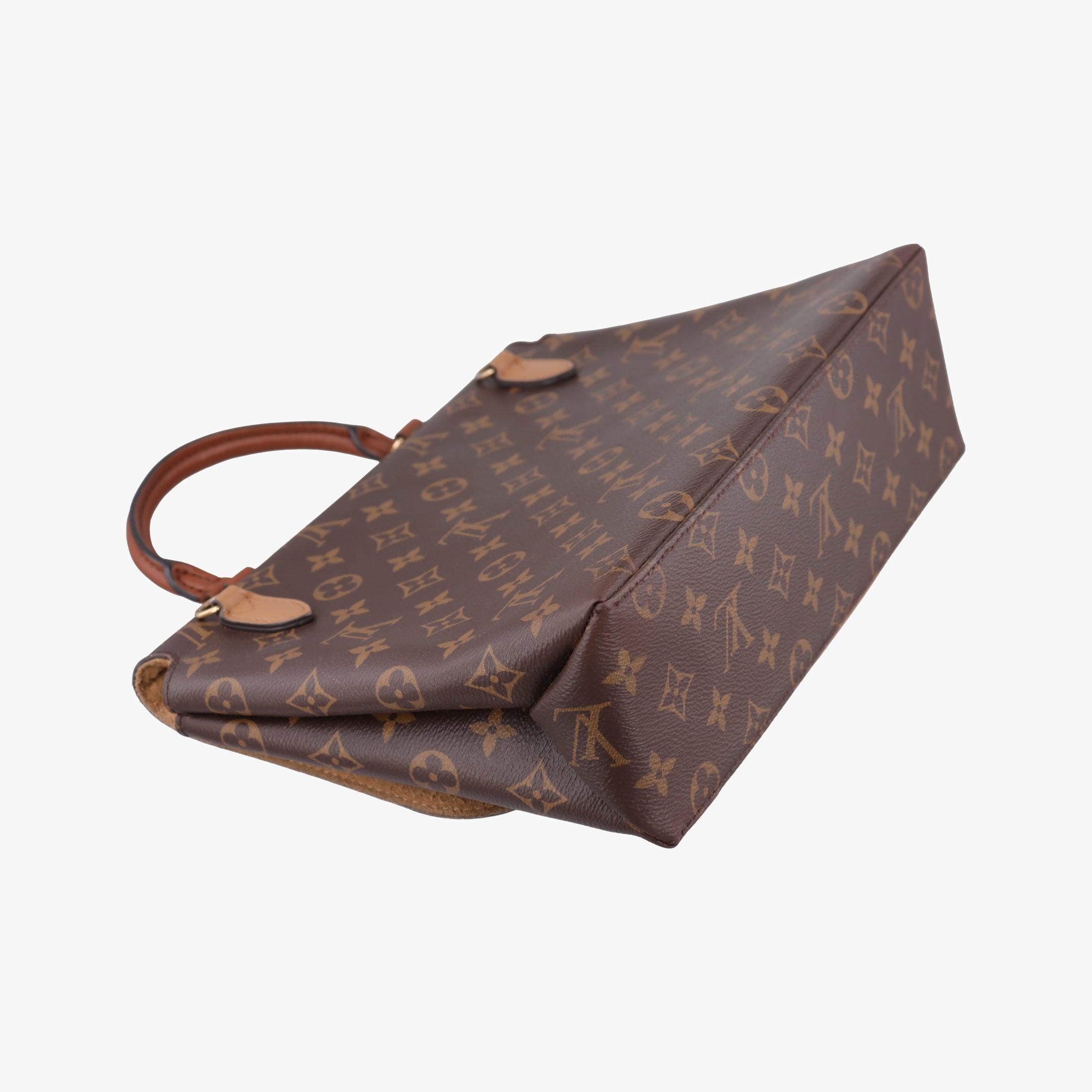 Secondhand Louis Vuitton MARIGNAN brown×SESAME Monogram Canvas×calf leather M44259 shoulderbag | stylenewstar