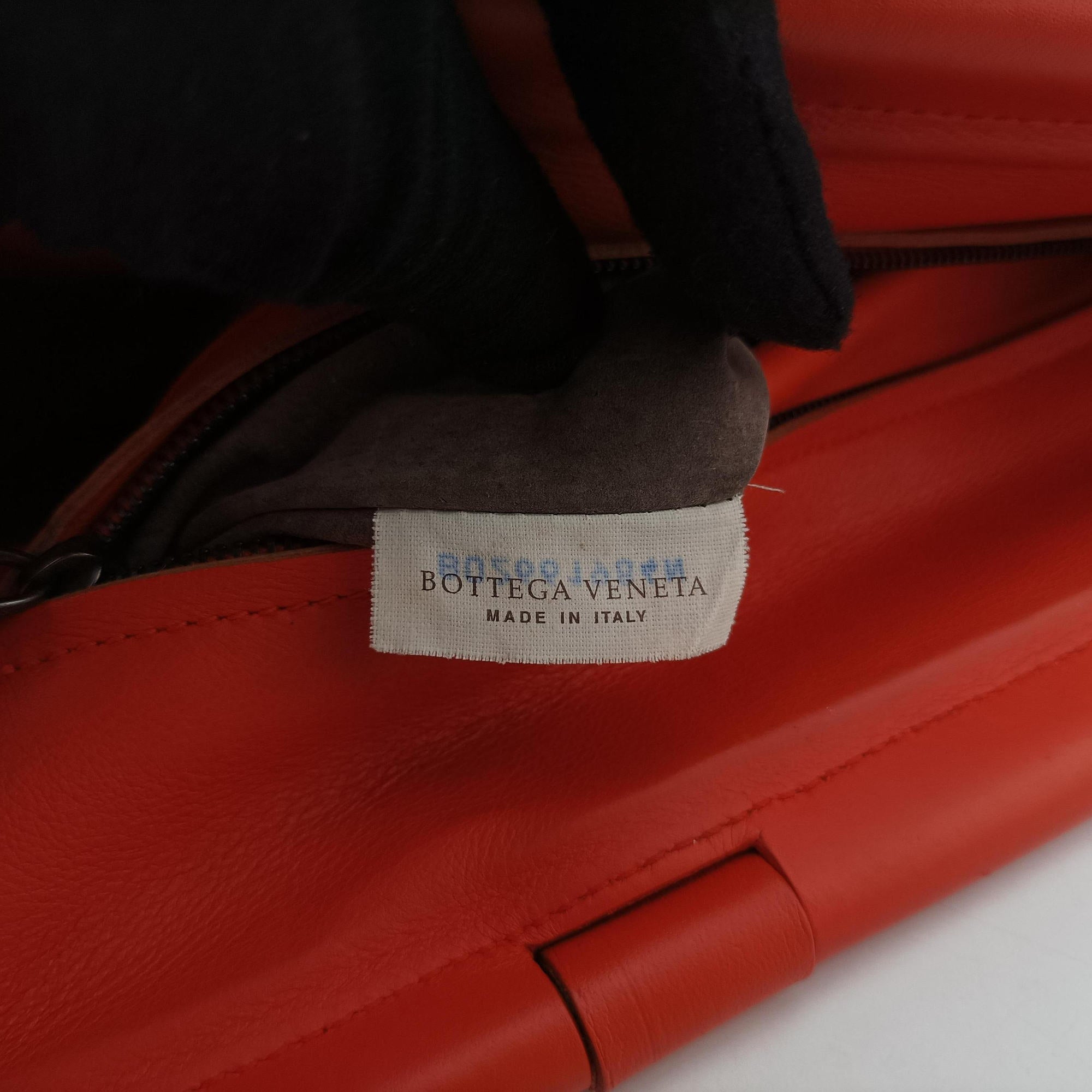 Secondhand Bottega Veneta Intrecciato Orange lambskin  handbag | stylenewstar