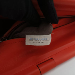 Secondhand Bottega Veneta Intrecciato Orange lambskin  handbag | stylenewstar