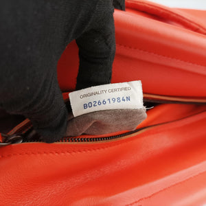 Secondhand Bottega Veneta Intrecciato Orange lambskin  handbag | stylenewstar